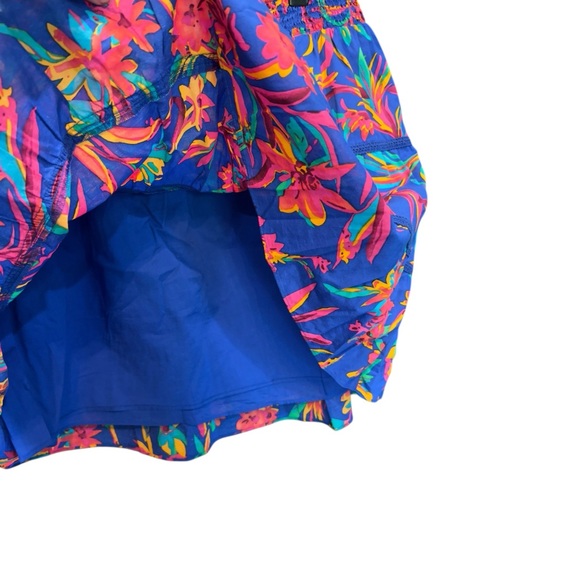 J. Crew Blue and Pink Bubble Mini Skirt Tiered Resort Wear - Picture 4 of 7